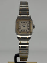 Carica l'immagine nel visualizzatore di Gallery, Cartier Santos Galbée 24mm ref. 166930 al quarzo