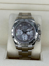 Carica l'immagine nel visualizzatore di Gallery, Rolex Daytona 18k white gold diamond dial ref. 116509 year 2020 full set