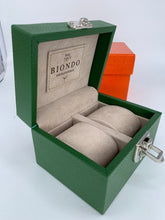 Carica l'immagine nel visualizzatore di Gallery, Box luxury porta orologi Biondo 2 posti verde