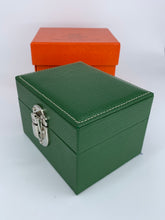 Carica l'immagine nel visualizzatore di Gallery, Box luxury porta orologi Biondo 2 posti verde