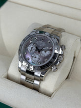 Carica l'immagine nel visualizzatore di Gallery, Rolex Daytona 18k white gold diamond dial ref. 116509 year 2020 full set