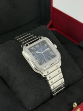 Carica l'immagine nel visualizzatore di Gallery, Cartier Santos Medium Blue Dial WSSA0063 year 2026 full set LIKE NEW