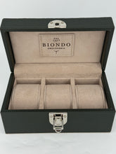 Carica l'immagine nel visualizzatore di Gallery, Box luxury porta orologi Biondo 3 posti nera