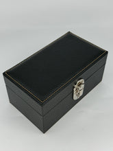 Carica l'immagine nel visualizzatore di Gallery, Box luxury porta orologi Biondo 3 posti nera