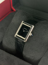Carica l'immagine nel visualizzatore di Gallery, Cartier Tank must black dial WSTA0071 year 2025 full set LIKE NEW
