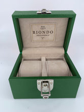 Carica l'immagine nel visualizzatore di Gallery, Box luxury porta orologi Biondo 2 posti verde