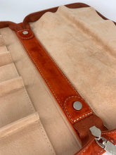 Carica l'immagine nel visualizzatore di Gallery, Astuccio luxury porta orologi Biondo 10 posti arancione