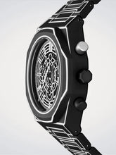Carica l'immagine nel visualizzatore di Gallery, D1 Milano Polychrono 40,5 MM Black Sketch D1-PHBJ14