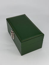 Carica l'immagine nel visualizzatore di Gallery, Box luxury porta orologi Biondo 3 posti verde scuro