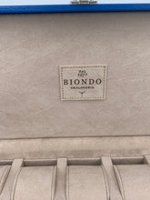 Carica l'immagine nel visualizzatore di Gallery, Box luxury porta orologi Biondo 10 posti blu