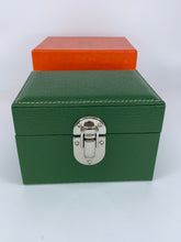 Carica l'immagine nel visualizzatore di Gallery, Box luxury porta orologi Biondo 2 posti verde