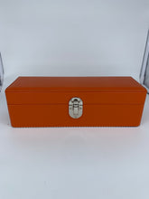 Carica l'immagine nel visualizzatore di Gallery, Box luxury porta orologi Biondo 5 posti arancione