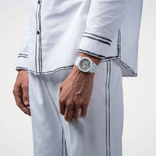 Carica l'immagine nel visualizzatore di Gallery, D1 Milano Skeleton White Sketch Cerakote 40,5 mm D1-SKBJ20