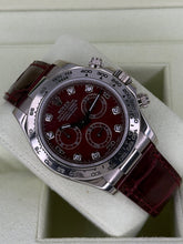 Carica l'immagine nel visualizzatore di Gallery, Rolex Daytona 18k white gold rubellite grossular dial ref. 116519 year 2007 full set