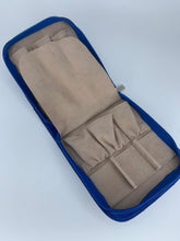 Carica l'immagine nel visualizzatore di Gallery, Astuccio luxury porta orologi Biondo 6 posti blu