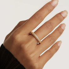 Carica l'immagine nel visualizzatore di Gallery, Anello donna PDP fascia dorata