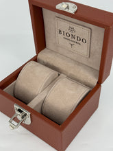 Carica l'immagine nel visualizzatore di Gallery, Box luxury porta orologi Biondo 2 posti marrone