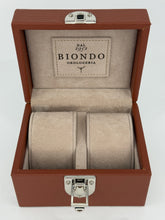 Carica l'immagine nel visualizzatore di Gallery, Box luxury porta orologi Biondo 2 posti marrone