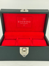 Carica l'immagine nel visualizzatore di Gallery, Box luxury porta orologi Biondo 3 posti nera
