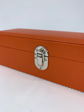Carica l'immagine nel visualizzatore di Gallery, Box luxury porta orologi Biondo 5 posti arancione