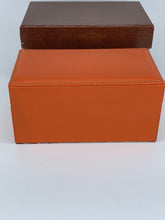 Carica l'immagine nel visualizzatore di Gallery, Box luxury porta orologi Biondo 3 posti arancione