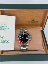 Carica l'immagine nel visualizzatore di Gallery, Rolex GMT-Master II coke ref. 16710 year 1997 full set