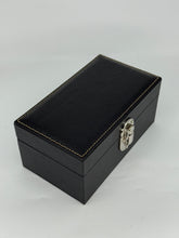 Carica l'immagine nel visualizzatore di Gallery, Box luxury porta orologi Biondo 3 posti nera