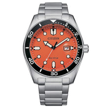 Carica l'immagine nel visualizzatore di Gallery, Citizen of Marine Ecodrive orange AW1760-81X
