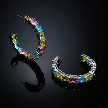 Carica l'immagine nel visualizzatore di Gallery, Orecchini cerchio CHIARA FERRAGNI Rainbow