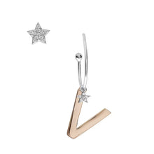 Carica l'immagine nel visualizzatore di Gallery, Orecchini COMETE con iniziale