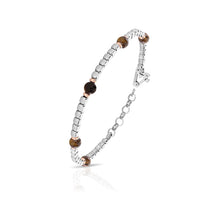 Carica l'immagine nel visualizzatore di Gallery, Bracciale uomo ARKANO in argento con pepite
