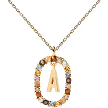 Carica l'immagine nel visualizzatore di Gallery, Collana donna PDPAOLA dorata con iniziale