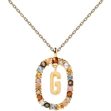 Carica l'immagine nel visualizzatore di Gallery, Collana donna PDPAOLA dorata con iniziale