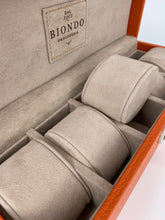 Carica l&#39;immagine nel visualizzatore di Gallery, Box luxury porta orologi Biondo 5 posti arancione
