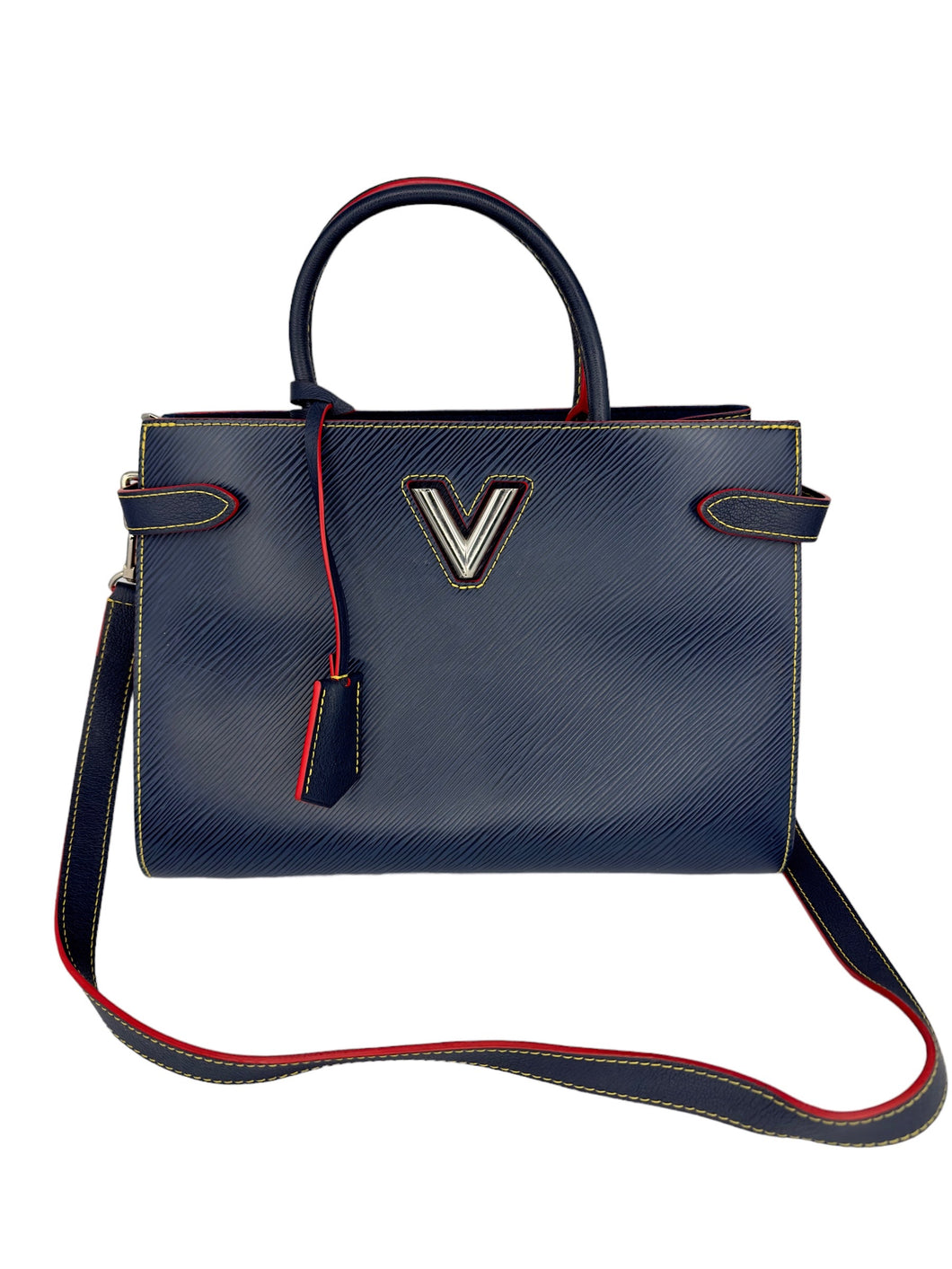 Borsa Louis Vuitton Twist Tote Epi pelle blu indaco M54980 year 2018 full set