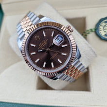 Carica l&#39;immagine nel visualizzatore di Gallery, Rolex Datejust Chocolate 41mm 126331 full set 2019

