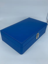 Carica l&#39;immagine nel visualizzatore di Gallery, Box luxury porta orologi Biondo 10 posti blu
