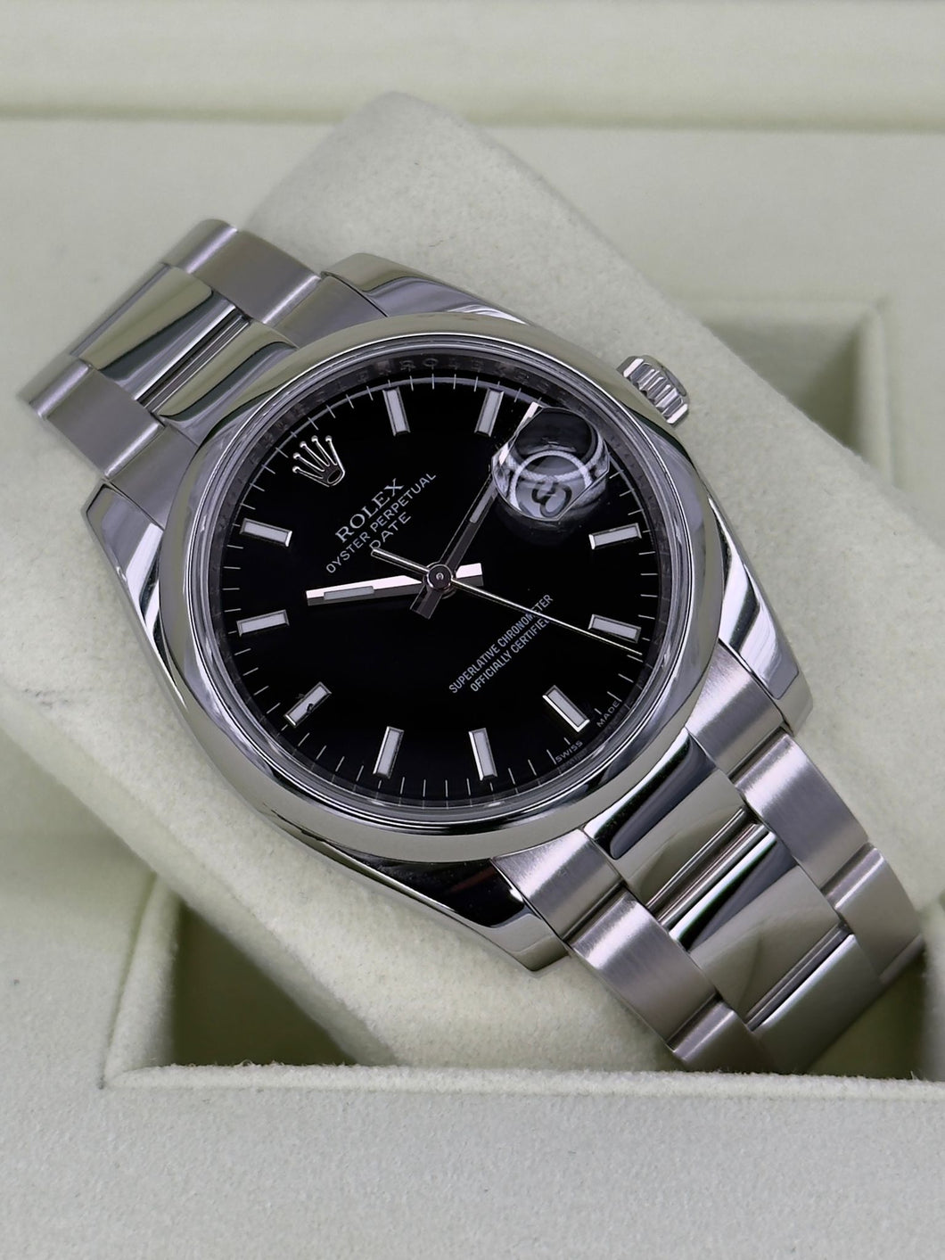 Rolex oyster Perpetual Date ref. 115200 year 2009 full set
