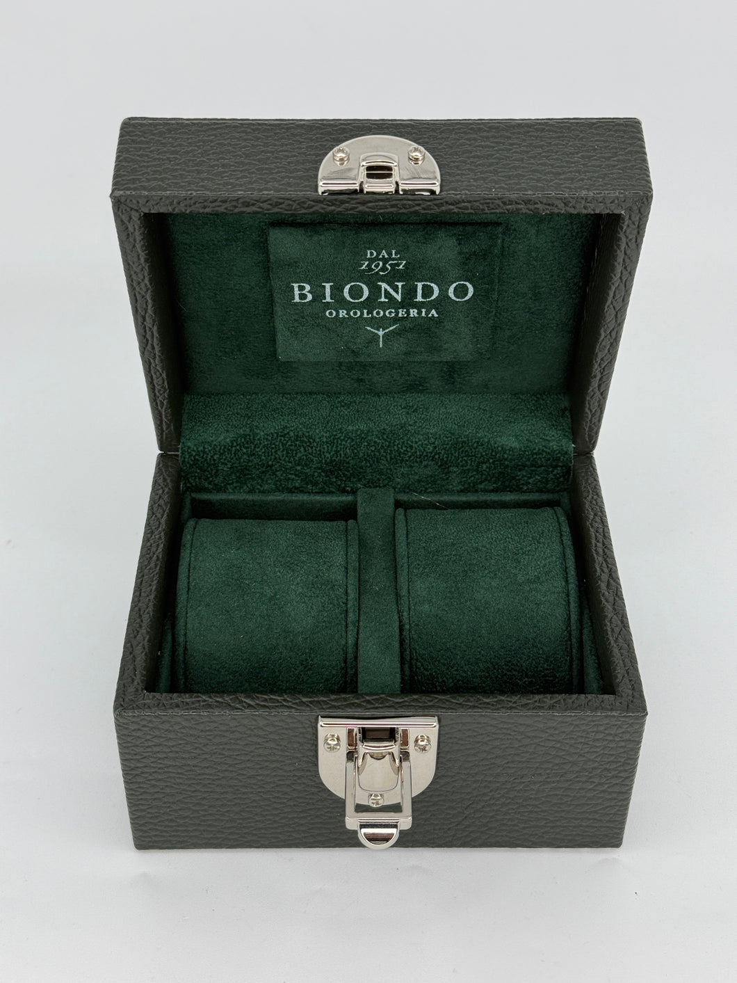 Box luxury porta orologi Biondo 2 posti nera