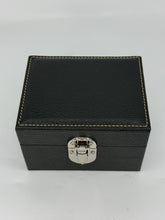 Carica l&#39;immagine nel visualizzatore di Gallery, Box luxury porta orologi Biondo 2 posti nera
