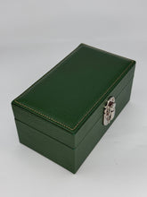 Carica l&#39;immagine nel visualizzatore di Gallery, Box luxury porta orologi Biondo 3 posti verde scuro
