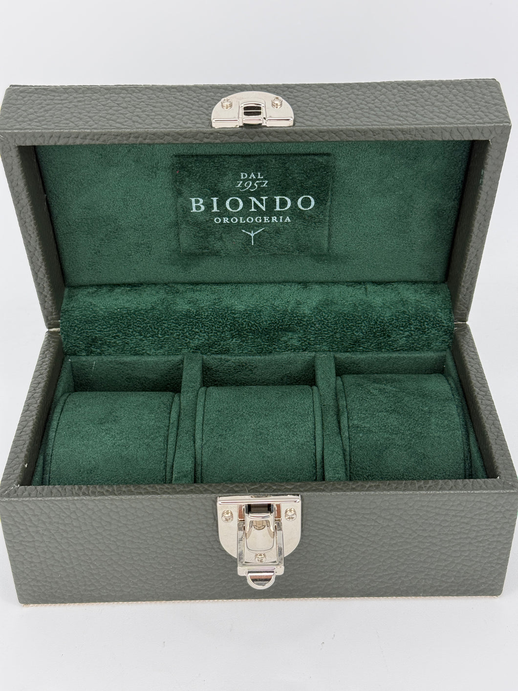 Box luxury porta orologi Biondo 3 posti nera
