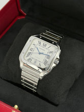 Carica l&#39;immagine nel visualizzatore di Gallery, Cartier Santos Large WSSA0018 year 2022 full set
