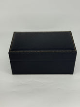 Carica l&#39;immagine nel visualizzatore di Gallery, Box luxury porta orologi Biondo 3 posti blu navy
