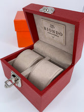 Carica l&#39;immagine nel visualizzatore di Gallery, Box luxury porta orologi Biondo 2 posti rossa
