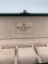 Carica l&#39;immagine nel visualizzatore di Gallery, Box luxury porta orologi Biondo 5 posti verde
