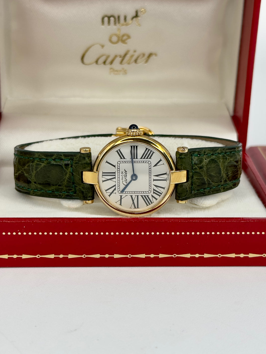 Cartier must de Cartier Tank Vermeil 24mm ref. 590004 Full set