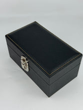 Carica l&#39;immagine nel visualizzatore di Gallery, Box luxury porta orologi Biondo 3 posti nera
