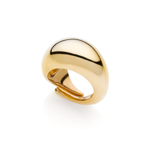 Anello donna UNOAERRE Maxi Aria in argento dorato