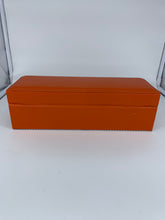 Carica l&#39;immagine nel visualizzatore di Gallery, Box luxury porta orologi Biondo 5 posti arancione

